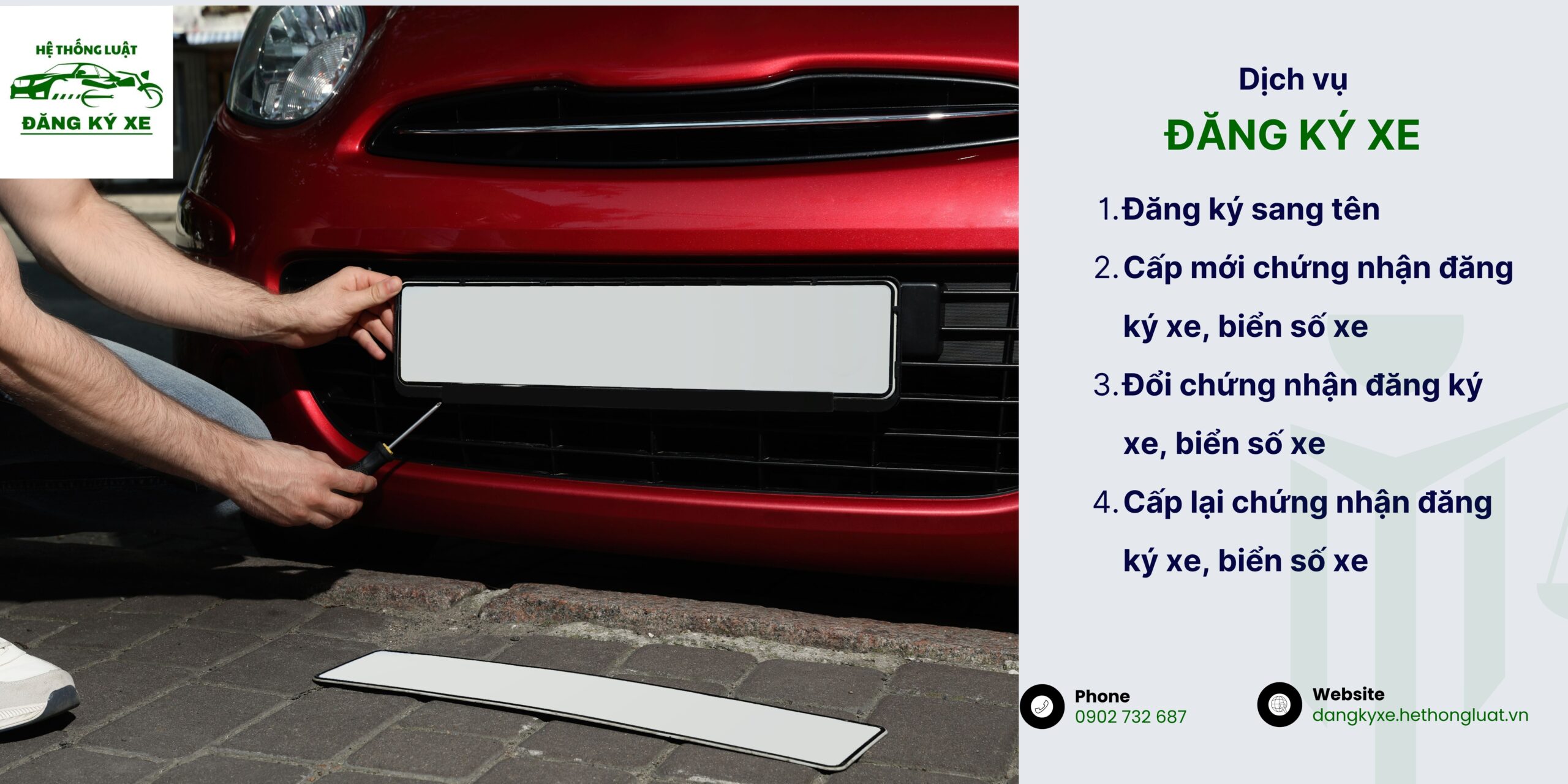 [PHƯỜNG CẦU GIẤY, HÀ NỘI ] – Gói dịch vụ Đăng ký xe máy, xe ô tô, các loại xe tương tự tại địa điểm phường Cầu Giấy, Hà Nội <br><br> - Ảnh 1