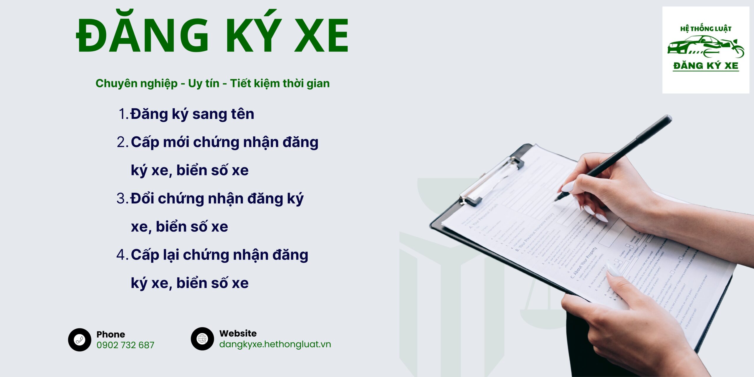 [PHƯỜNG VIỆT HƯNG, HÀ NỘI ] – Hỗ trợ trọn gói Đăng ký sang tên xe máy, xe ô tô, các loại xe tương tự ở phường Việt Hưng, Hà Nội <br><br> - Ảnh 1